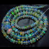 16 inches - Very Rare --Ethiopian Opal --Very Unique --Super Rare --Ethiopian Opal Smooth Rondells --FULL Strand --Super Rare Inside Fire --Very Rare Quality --Fire Opal --Size 3 --5mm Approx Approx